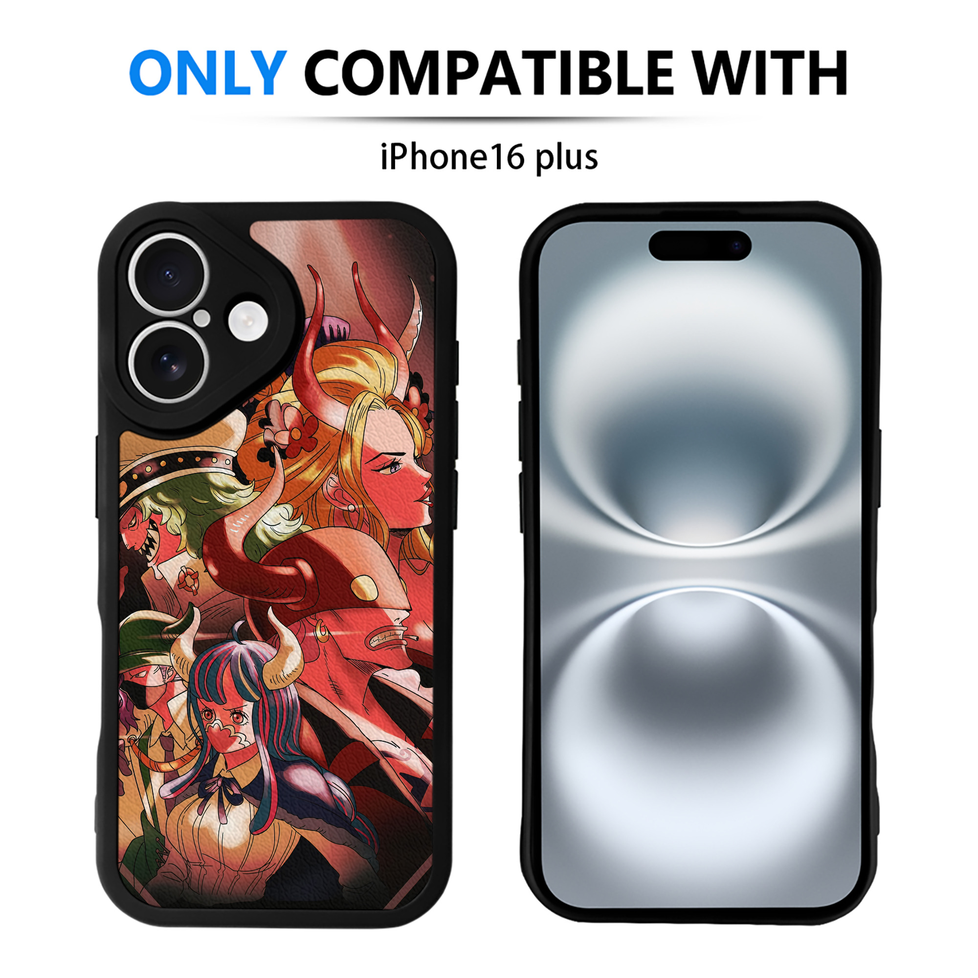 （画像用） ワンピース ONE PIECE 【iPhone 16シリーズ対応】シリコンスマホケース（レザー調） 材質：シリコン